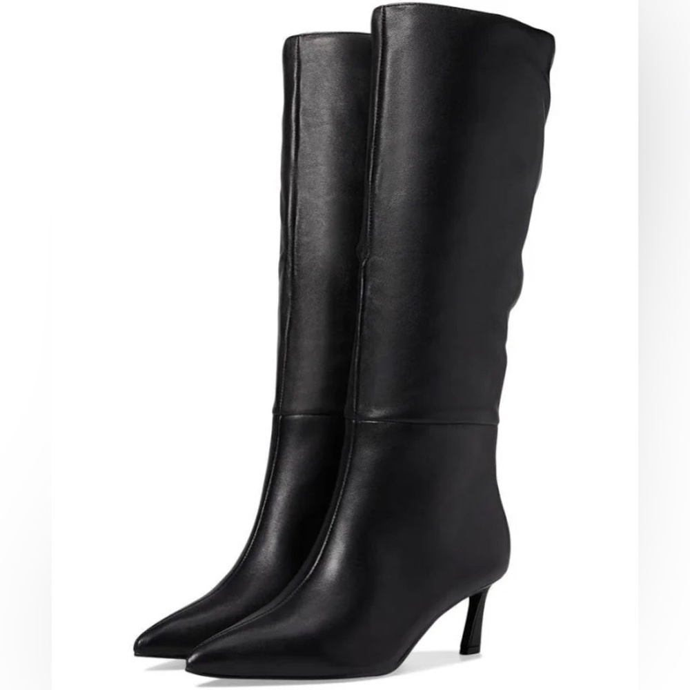 Steve Madden Lavan kitten heel knee high boots